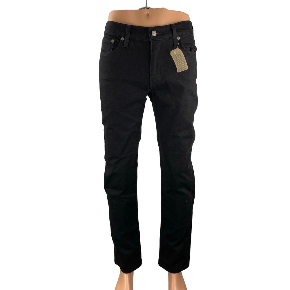 NEW Levi's 511 Men's Black High Waisted Slim Fit Straight Denim Jeans Pants 30